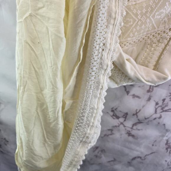 Vanessa Dress Women 6 Cream White Eyelet Lace Crochet Tank Boho Cottonwood - Picture 9 of 11